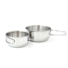Load image into Gallery viewer, Outdoor Stainless Steel Picnic Set Folding Bowl Multi Piece Cooker